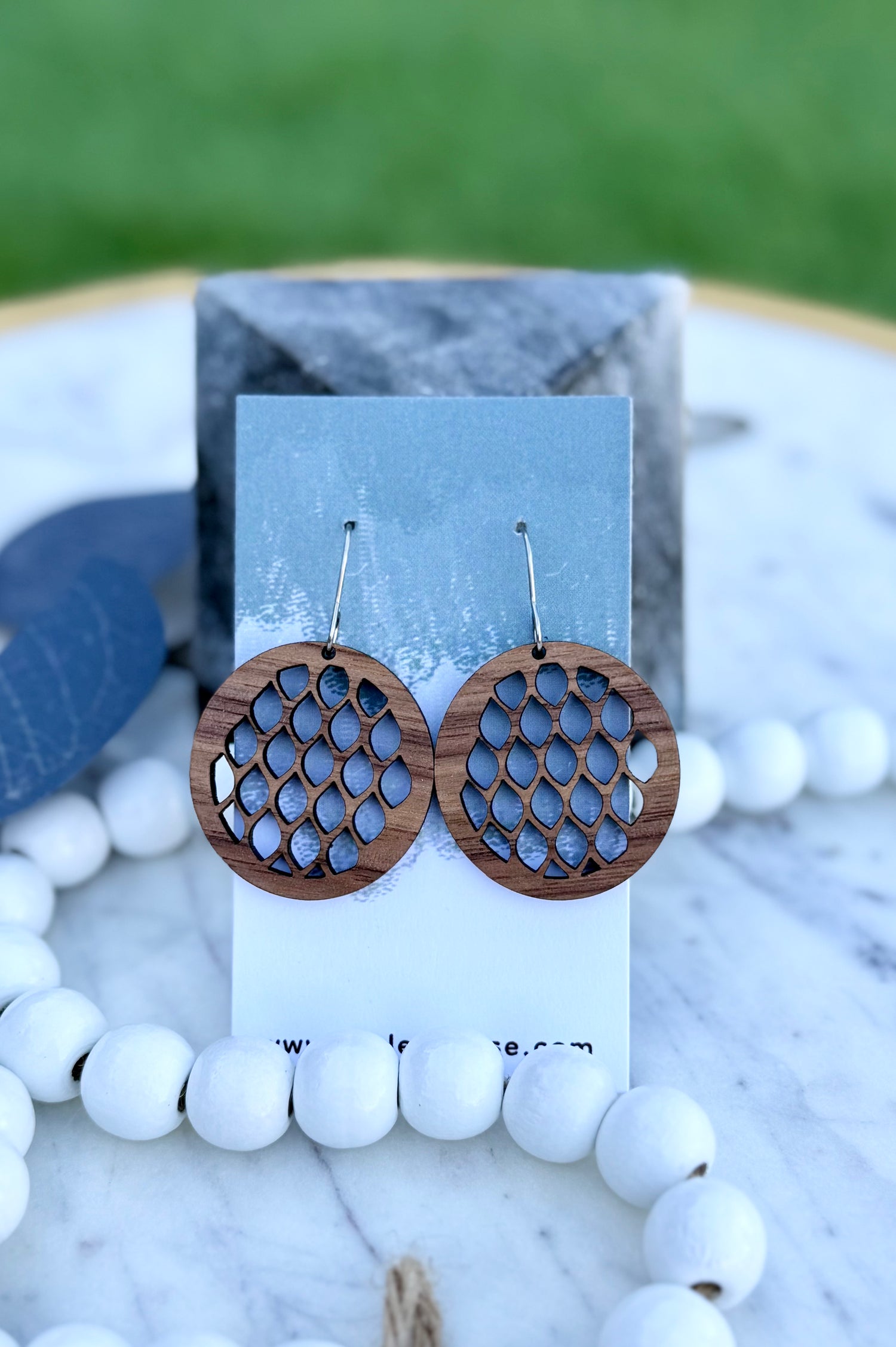 Wood & Painted Wood Earrings