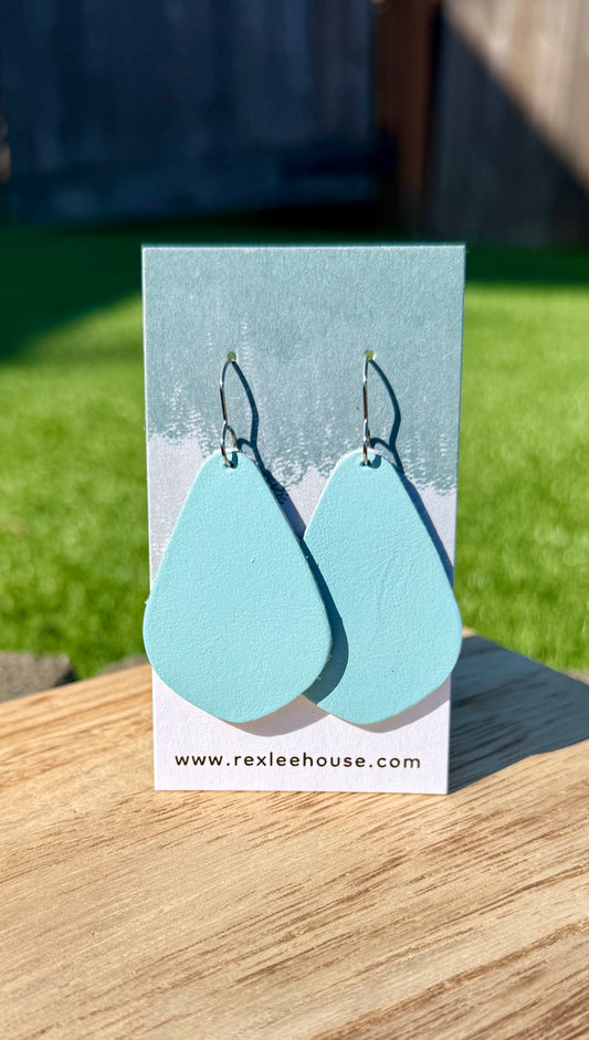Sky - Leather Earrings